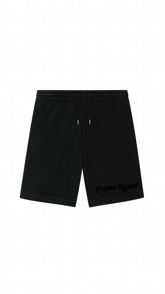 BLACK EMBROIDERED SHORTS - VOL.3